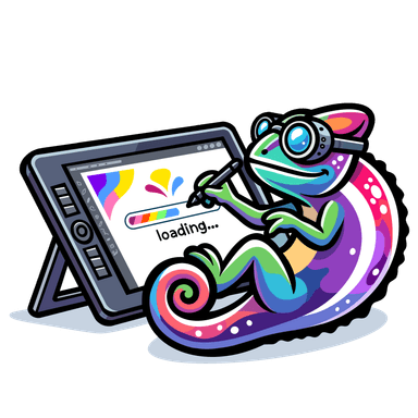 Chameleon s dárky — reklamní předměty